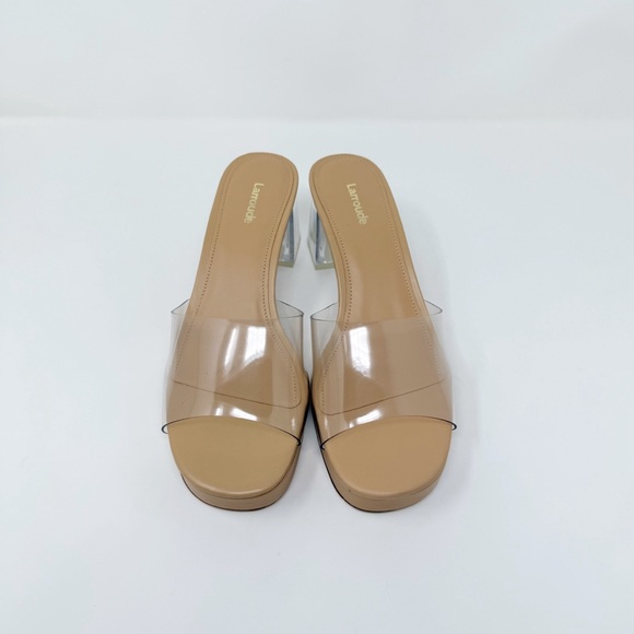 New Larroude Jenn Lucite Sandal Sz US 8.5 - Picture 3 of 15
